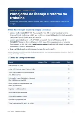Planejador da Licença